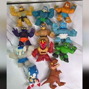 Heroes of Goo Jit Zu Action Figures - Lot Of 11 Preowned